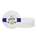 Supreme Select Disposable Paper Plates in Bulk [Set of 100 | 6 inch] Uncoated White Large Plate - Ideal for Birthday Parties, Weddings, Thanksgiving