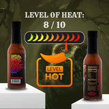 Hellfire Evil Bastard Hot Sauce, Gourmet, Smoky, Cinnamon Whiskey Infused Super Hot Sauce, 5 oz.