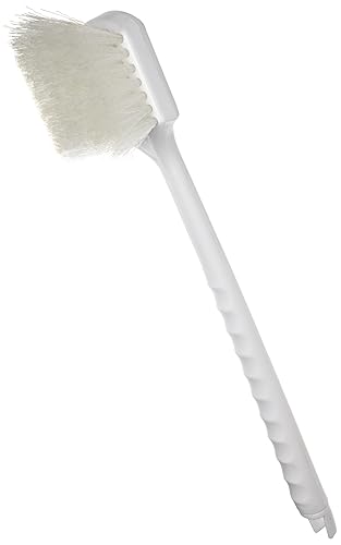 Weiler 44418 20" Length, Plastic Block, White Nylon Fill, Utility Scrub Brush, Natural