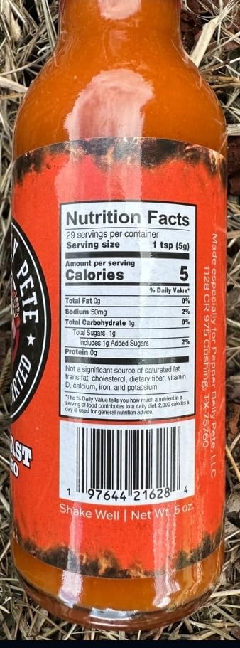 Pepper Belly Pete's Heat Blast Habanero 5oz