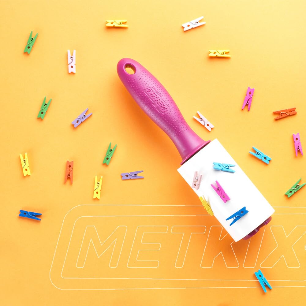 Metkix Lint Rollers for Pet Hair Extra Sticky | Protective Covers | Mega 600 Sheets Dog Cat Pet Hair Remover | Lint Roller for Clothes Sofa Bed Carpet