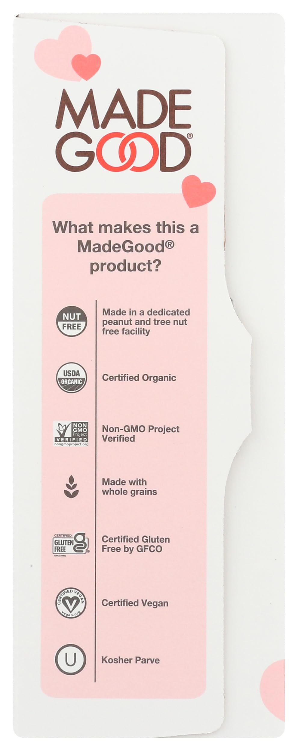 Madegood Organic Chocolate Chip Granola Mini Bars, 12.6 OZ
