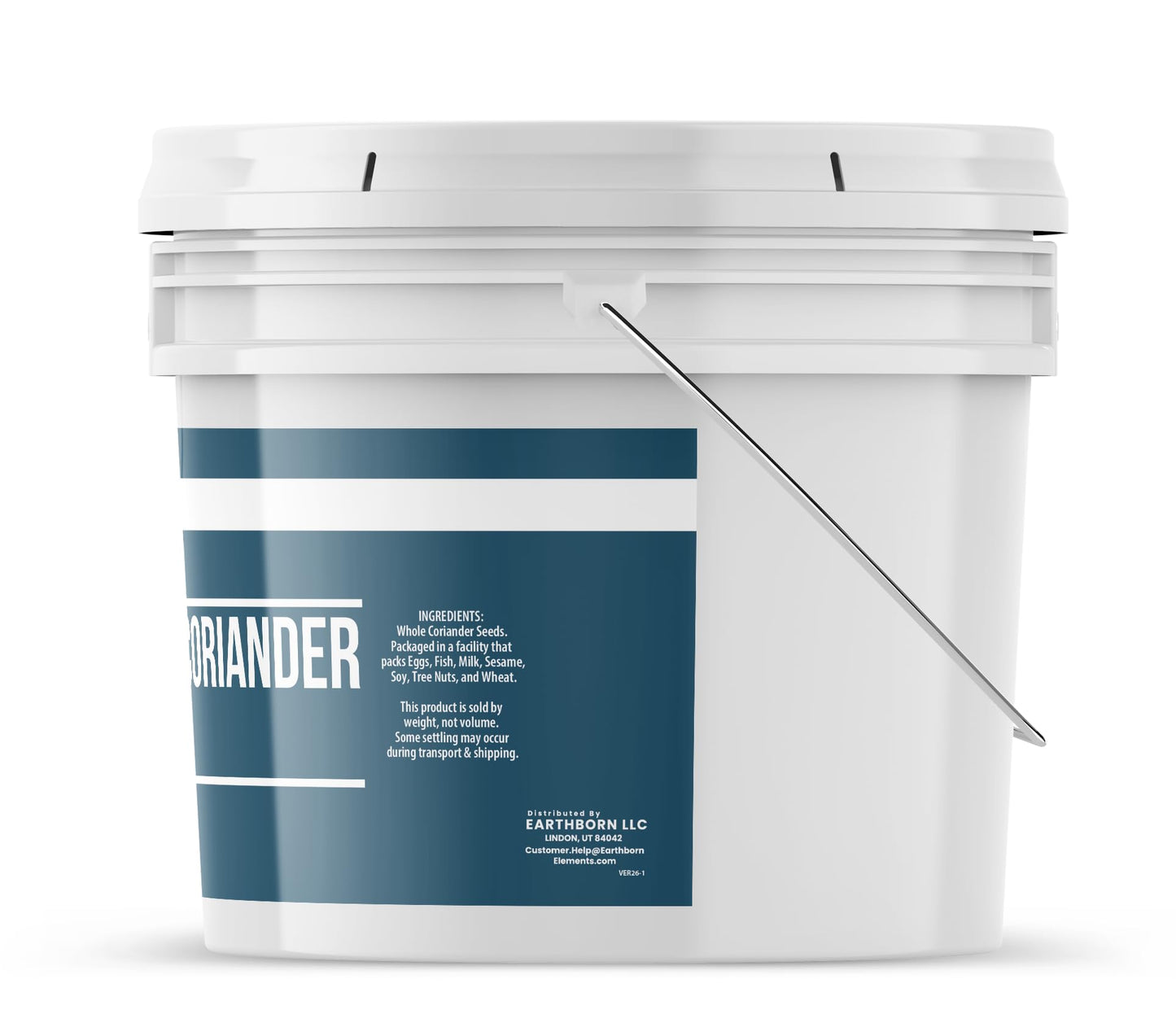Earthborn Elements Whole Coriander Seeds 1 Gallon Bucket, Pickling & Meat Rubs, Spicy & Citrusy