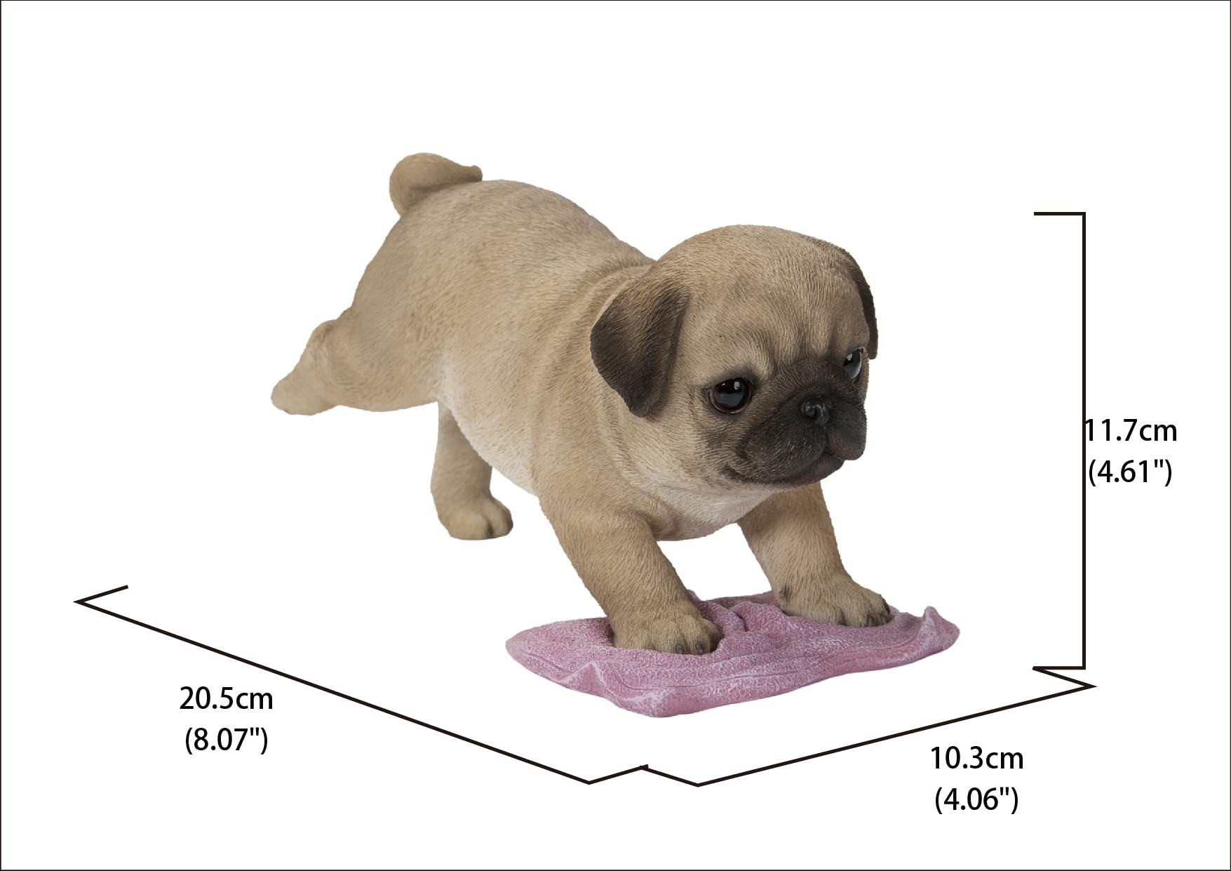 Hi-Line Gift Pug Mopping The Floor