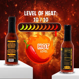 Hellfire Hot Sauce Firearrhea - Extreme Hot Sauce with the World’s Hottest Four Peppers, 5 oz.