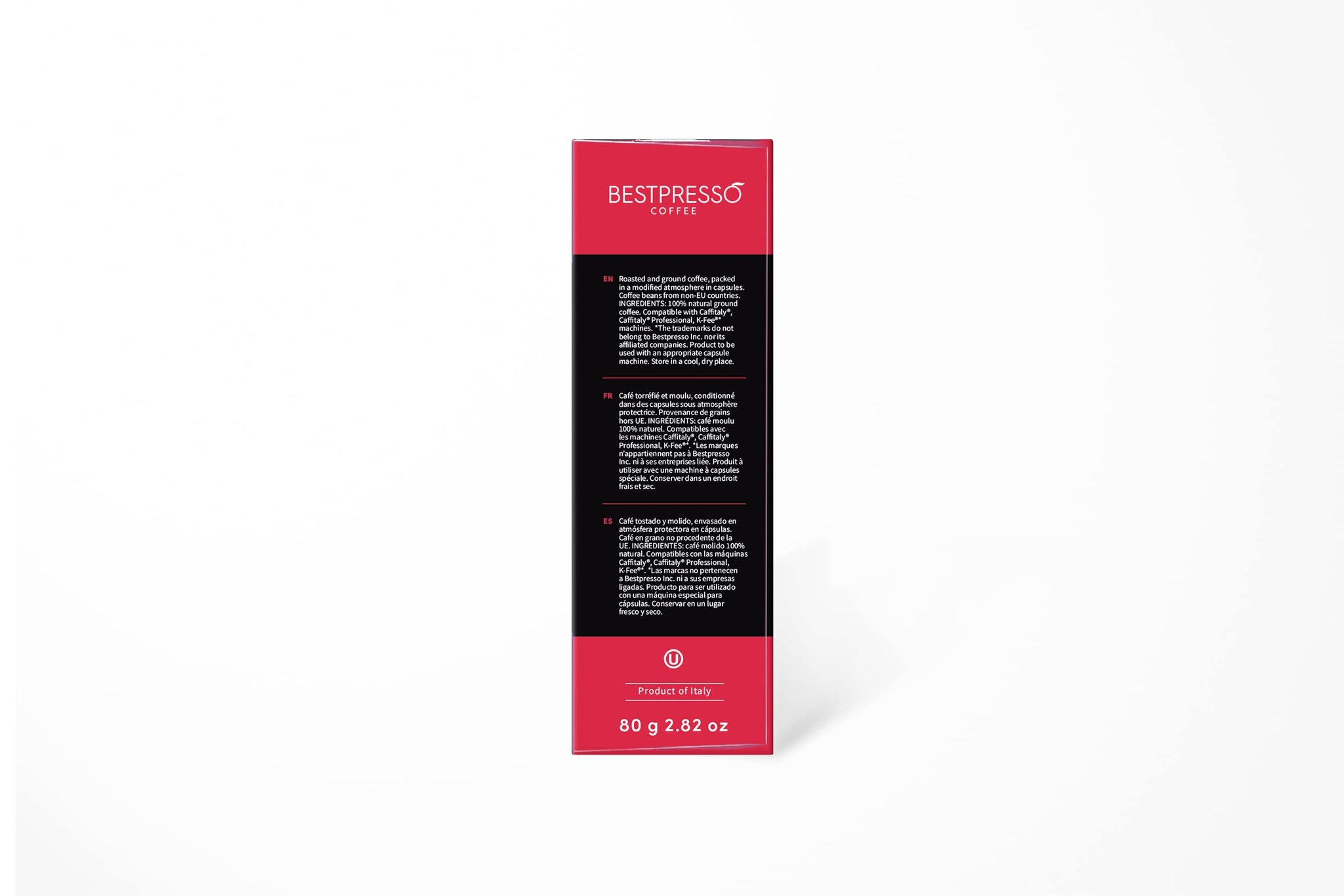 Bestpresso Coffee capsules compatible with Starbucks Verismo, Caffitaly, CBTL, K-fee systems 80 Pods (Verona)