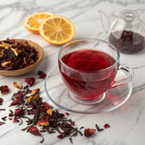 FRESHDRINKUS 140 Hibiscus Flowers Tea Bags, 100% Natural, Pure from Hibiscus Flowers. Loose Flower Hibiscus Herbal Tea. Hibiscus Flower Tea. No Sugar