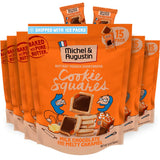 Michel et Augustin Cookies, Individually Wrapped Snacks, 6 Pack, Gourmet Milk Chocolate & Caramel Shortbread, 15 French Butter Cookies per bag (90