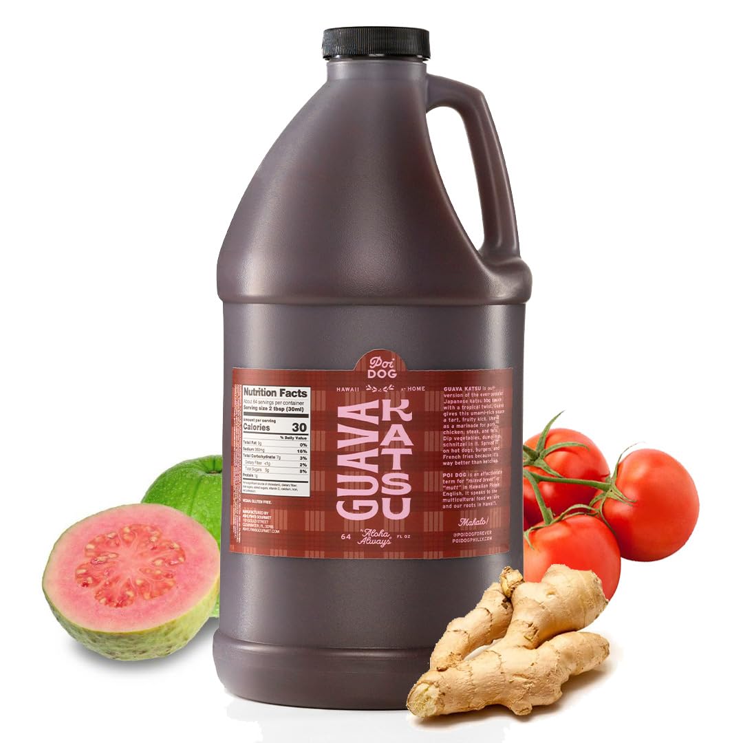 Poi Dog - Guava Katsu Sauce - Vegan & Gluten Free - 64oz Jug
