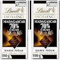 LINDT EXCELLENCE Chocolate Bars 100g (ARILON PACK VARIETIES) (2pack, MADAGASCAR 70%)
