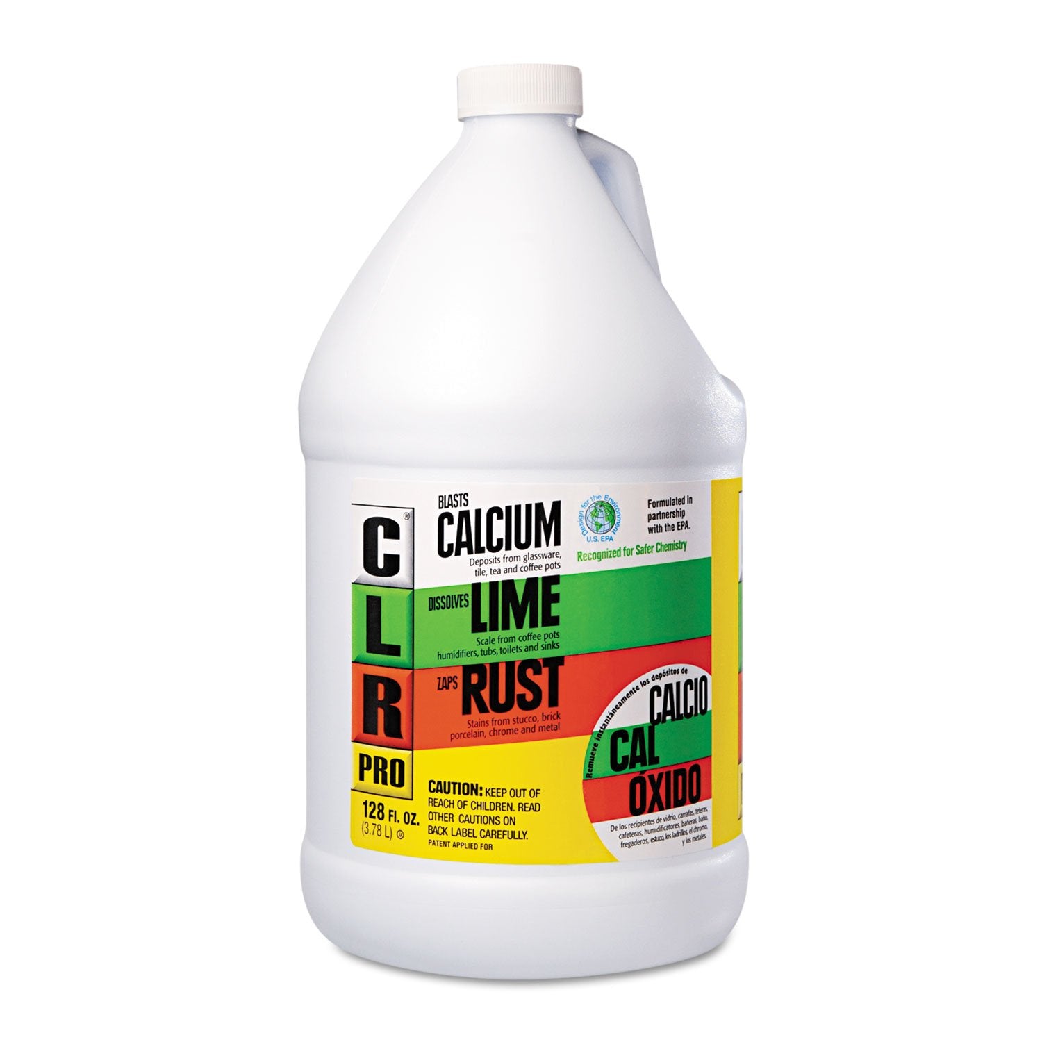 Jelmar CLR PRO CL4PRO Calcium, Lime and Rust Remover, 1 gal Bottle, 4/Carton
