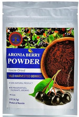 Wild Harvested Aronia Berry Freeze-Dried Powder 2 Oz Natural, No Added Sugar, No GMOs