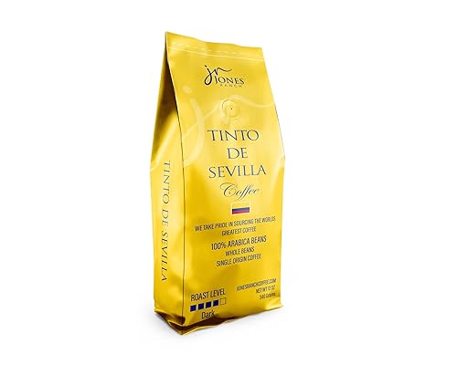 Jones Ranch Coffee Company Tinto de Sevilla, Single Origin, Premium, 100% Arabica Whole Bean Coffee, Colombia, Specialty Coffee, 12 oz, Fresh, Fair