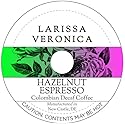 Hazelnut Espresso Colombian Decaf Coffee (Single Serve K-Cup Pods) (Gourmet, Naturally Flavored, Whole Coffee Beans) (12 pods, ZIN: 577452)