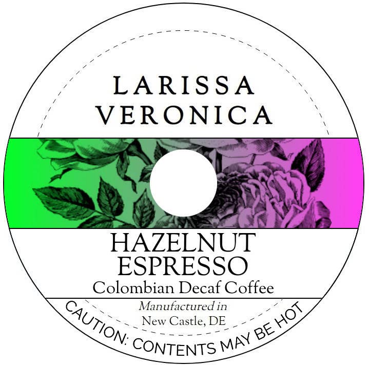 Hazelnut Espresso Colombian Decaf Coffee (Single Serve K-Cup Pods) (Gourmet, Naturally Flavored, Whole Coffee Beans) (12 pods, ZIN: 577452)