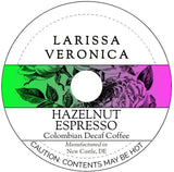 Hazelnut Espresso Colombian Decaf Coffee (Single Serve K-Cup Pods) (Gourmet, Naturally Flavored, Whole Coffee Beans) (12 pods, ZIN: 577452)