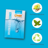 Dazz Window and Glass Cleaner Starter Kit (1 Reusable Spray Bottle, 2 Refills) Natural Cleaning Tablets - Streak Free, Eco Friendly, Non Toxic - Safe