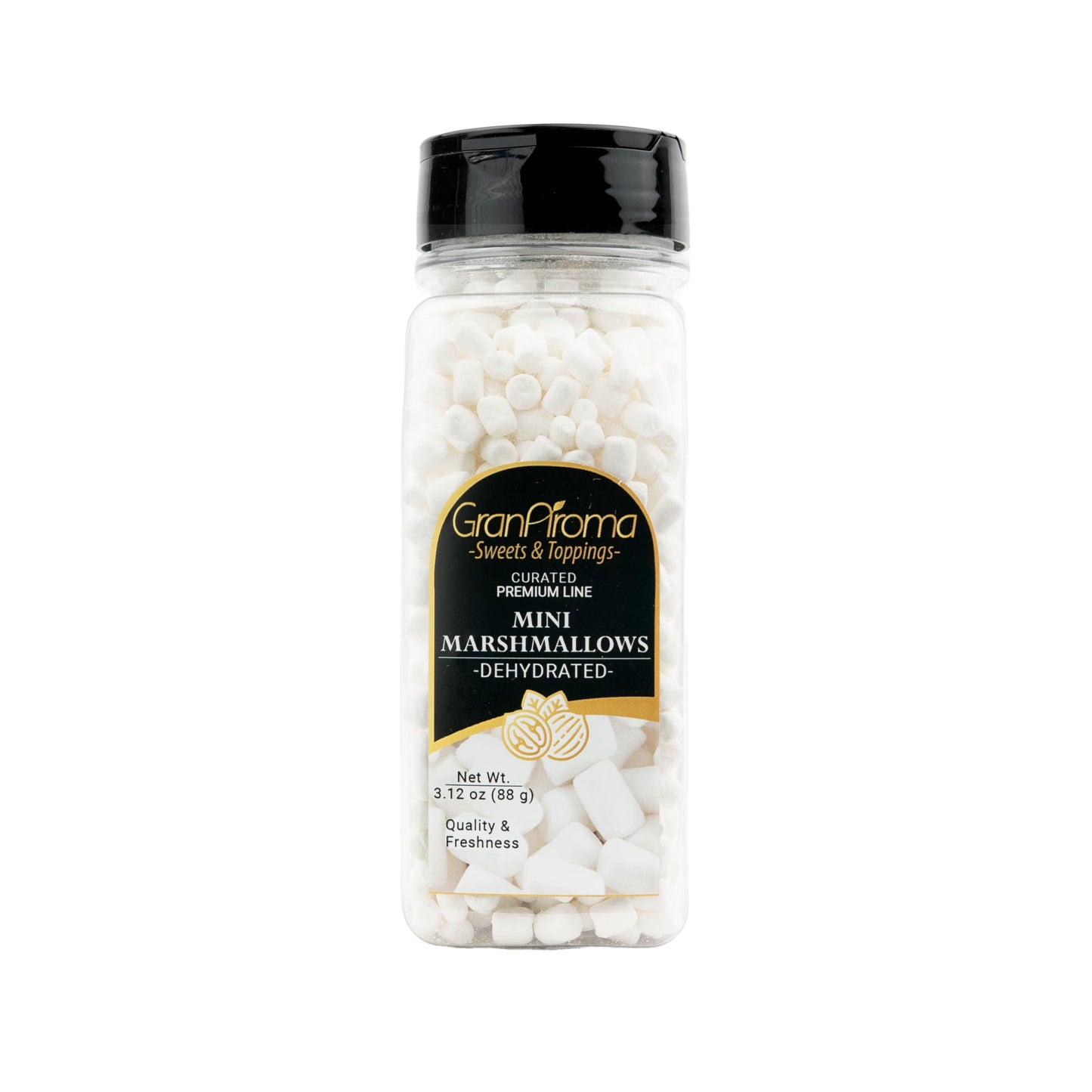 GranAroma Dehydrated Marshmallows, Crunchy, Perfect for Hot Cocoa, Cereal Topping, Baking, and Snacking (3.12 Ounce)