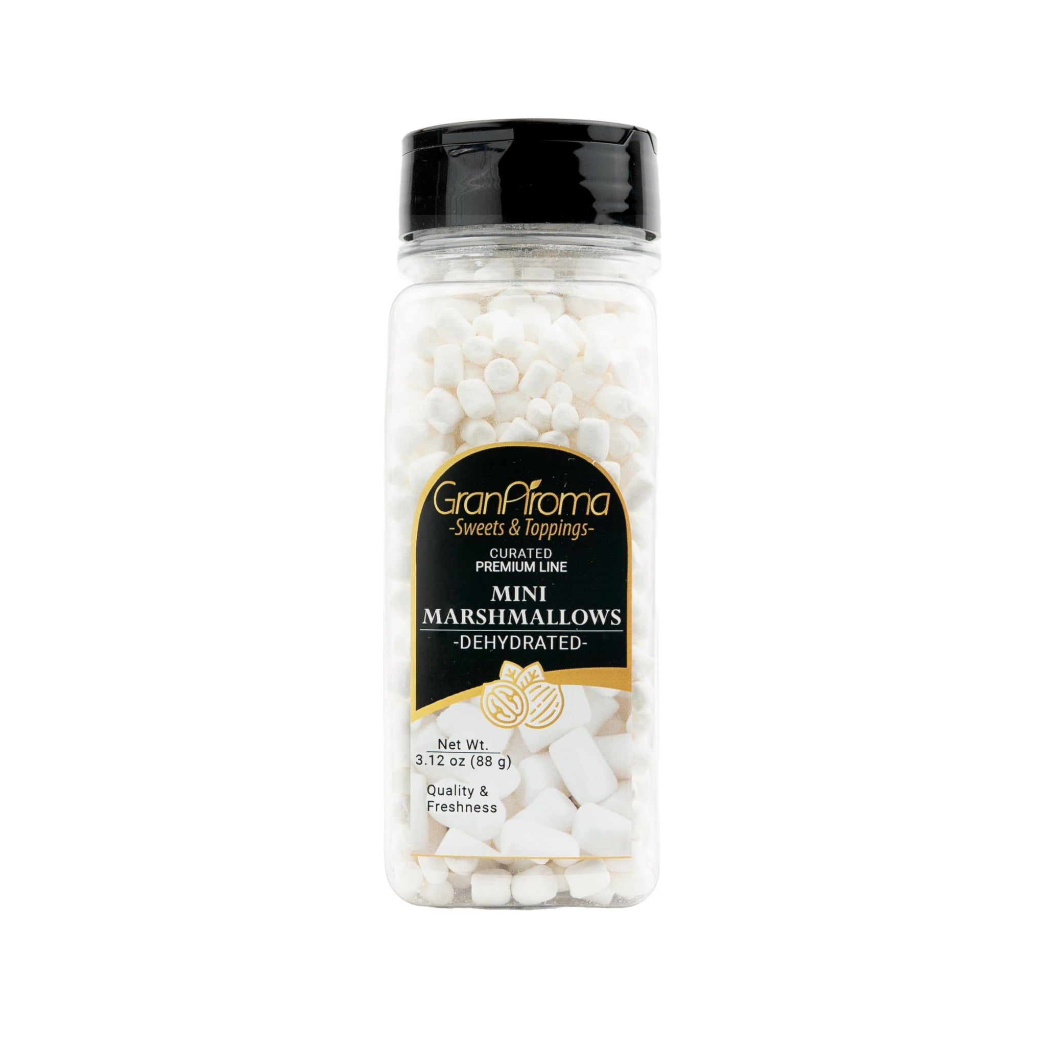 GranAroma Dehydrated Marshmallows, Crunchy, Perfect for Hot Cocoa, Cereal Topping, Baking, and Snacking (3.12 Ounce)