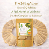 Zapote Blanco Herbal Tea (24 Tea Bags) - 2000mg per Bag - 100% Natural White Sapote Leaves from Mexico - Traditional Mexican Infusion - Caffeine-Free