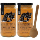 Thai Panang Curry Sauce Thaifusions 13.1 Oz Jar (Pack of 2) Bundle with Tasting Spoon | Curry Sauce Gift Set by Gifts from the Pacific Northwest