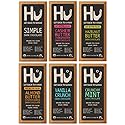 HU Dark Chocolate Bars Variety Pack, 6 Count - Simple, Cashew Buter Raspberry, Hazelnut Btr Almond Butter & Puffed Quinoa, Vanilla Crunch & Crunchy