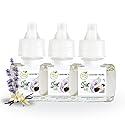 Scent Fill 100% Natural Lavender Vanilla Plug in Air Freshener, Scented Oil Refills, 3 Refills
