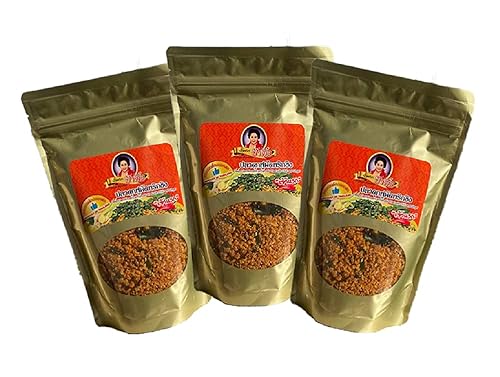 Made in Thailand - Thai Food Recommend - 3 PACK OF DEEP Fried MINCED Catfish STIR Fried with Chilli and Ginger Very Crispy Texture - Pla Dook Fu Pad