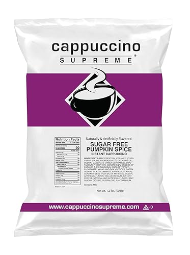 Cappuccino Supreme 1.2 lb bag Sugar Free Pumpkin Spice Instant Cappuccino Mix