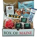 Box of Maine Candy Sweet Tooth Box - Moose Lollipop, Lobster Gummies, Maple Candy, Original Maine Needhams, Bixby Blueberry Bar, Bixby Chocolate