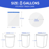 Trash Bag 8 Gallon Medium Drawstring Garbage Bags for 8 Gallon Trash Cans, Kitchen Bedroom Bathroom Living room Office Restaurant Thickened Stretchy