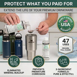 Think Crucial Bottle Blaster - 47-Use Water Bottle Cleaning Concentrate - Made in USA - Compatible with Stanley, YETI, Hydro Flask, CamelBak - 8 oz