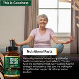 Chanca Piedra Stone Breaker - The Original Formula with Soursop Extract, Curcumin & Bioperine to Detox Urinary Tract, Kidney, Gallbladder Cleanse