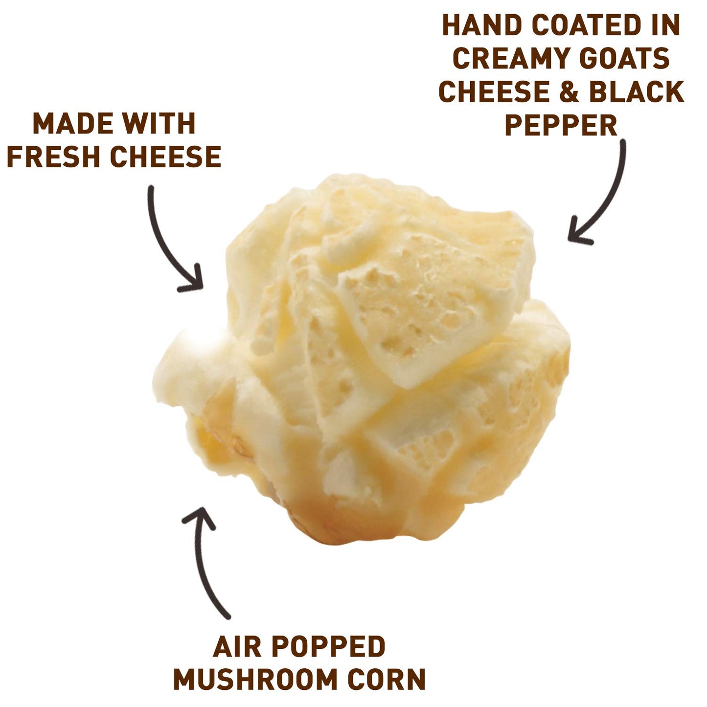 Joe & Seph's Popcorn Goats Cheese and Black Pepper Popcorn Catering Pack 250 g