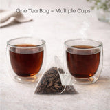 Ripe Premium Pu-Erh Tea - Aged Fermented Dark Tea Bags for Rich, Smooth Flavor | Earthy, Full-Bodied Chinese Pu’er Tea | 20 Premium Pyramid Tea Bags