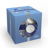 The Dreidel Company 10 Mesh Bags Original Hanukkah Chocolate Gelt Blue & Silver Coins in Mesh Bags, Made with Premium Belgian Milk Chocolate, Gluten