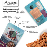 Artisana Organics Almond Granola - Gluten-Free, Vegan, Low Glycemic, Organic, Palm Oil-Free, Ancient Grains with Plant-Based Vitamin E, 10 oz
