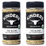Knders Organic (2 Pack) The Blend Seasoning (Salt, Pepper & Garlic) 12.25 Oz (347g) | SPG All-Purpose Seasoning For Meat, Chicken, Veggies & BBQ