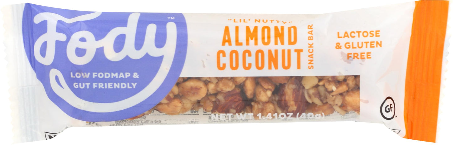 Fody Food Company Almond Coconut Snack Bar, 1.41 OZ