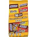 SNICKERS & M&M'S Peanut & Peanut Butter Lovers Fun Size Chocolate Candy Variety Mix 32.2-Ounce 55-Piece Bag