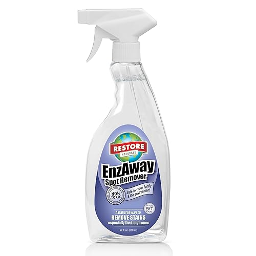 Restore Naturals Enzaway Stain Remover Spray - 22oz - Spot Cleaner for Clothes, Arm Pit Spot Remover for Clothes, Armpit Sweat Stain Remover - 1