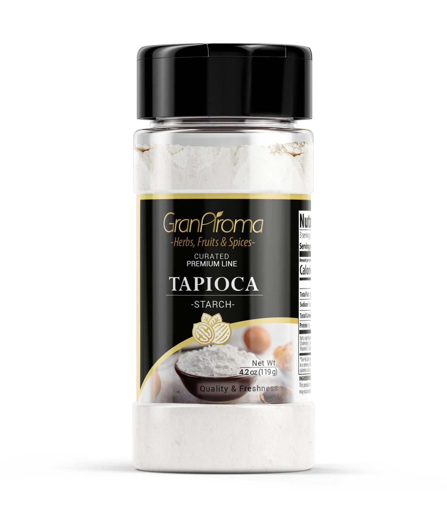 GranAroma Tapioca Starch, Culinary Quality, Corn Starch Replacement, Tapioca Flour (4.2 Ounce)