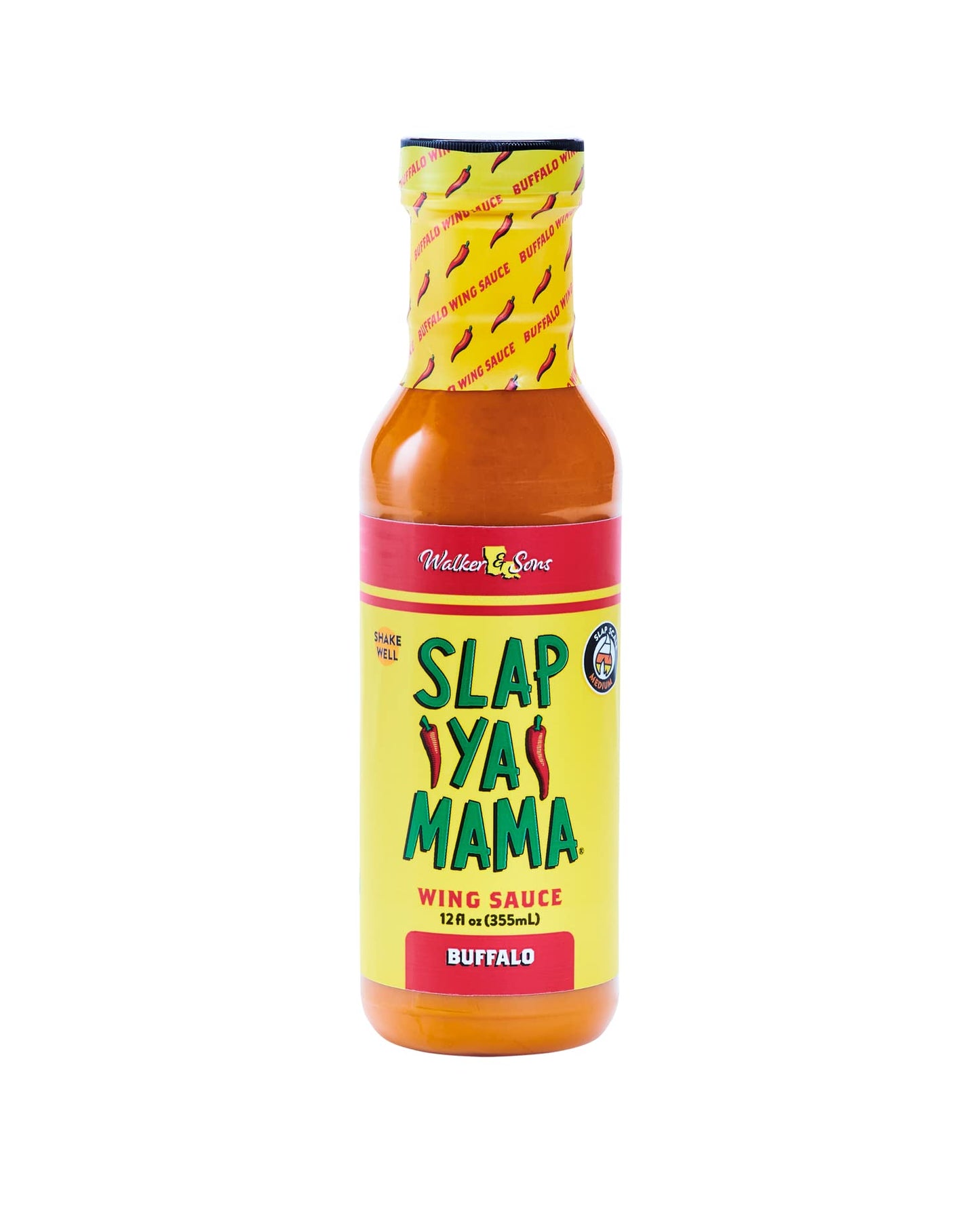 Slap Ya Mama Buffalo Wing Sauce - 12 Ounce (Wing Sauce, 12 Ounce (Pack of 4)