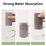 Damp Clean Duster Sponge 4 Pack,Magic Sponge Eraser Baseboard Cleaner Tool,Reusable Household Cleaning Sponge for Blinds, Floorboards, Fan Blades