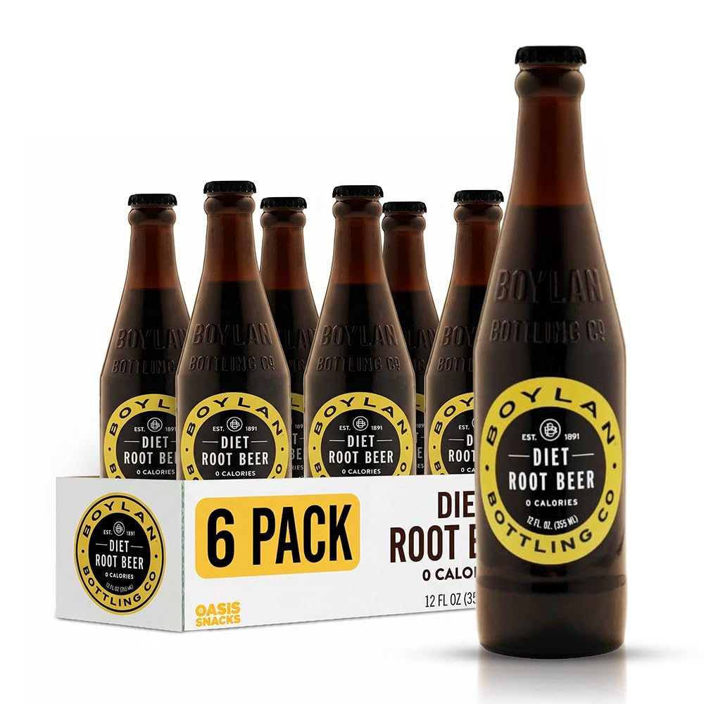 Boylan Diet Root Beer - 12 oz (6 Glass Bottles)