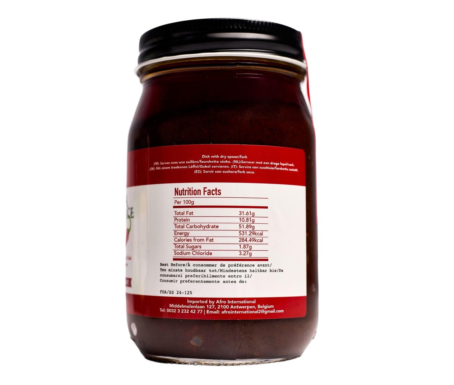 Nana Shito Ghana Chili Sauce - Shito Made with Fresh Chili, Shrimp & Spices, Adds Heat & Flavor to Any Dish, Traditional Ghana Recipe, Resealable Jar