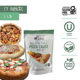 gfJules Certified Gluten Free Pizza Crust Mix | Deep Dish or Thin Crust | No Grit, Non-GMO, Vegan | Certified Top 9 Allergen-Free & Kosher | Makes two-three 12 in. Crusts | 17oz Pouch