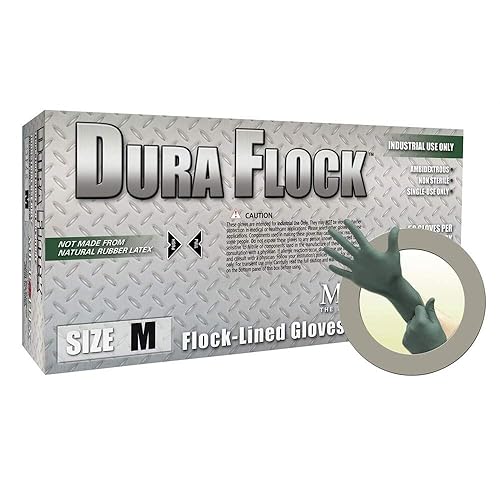 Dura Flock Nitrile Gloves XL