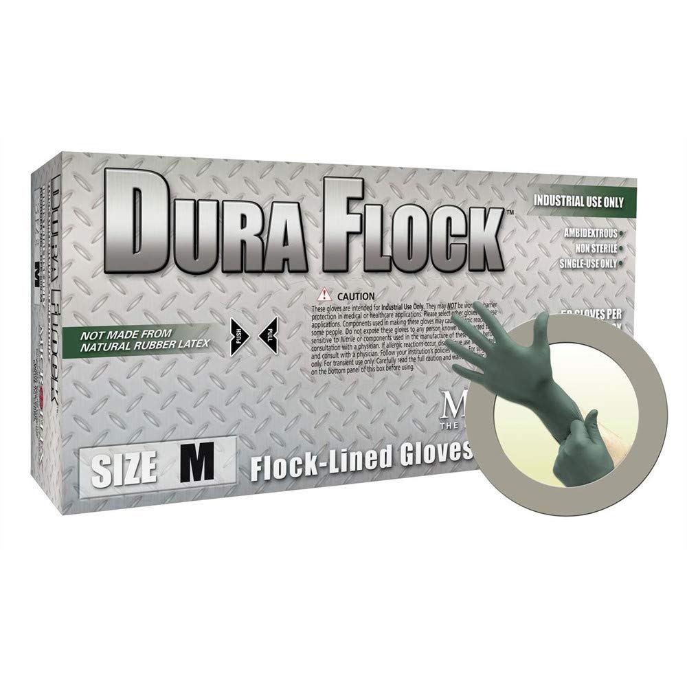 Dura Flock Nitrile Gloves XL