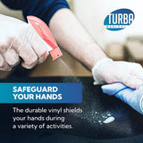 TURBA Clear Latex-Free Disposable Gloves - Single-Use Powder-Free Vinyl Gloves - Non-Latex Gloves for Cooking & Cleaning (1000, Small)